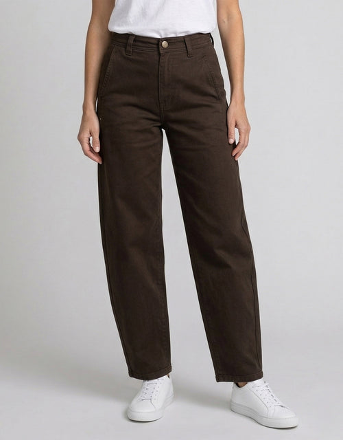 Piper Barrel Jeans - Chocolate