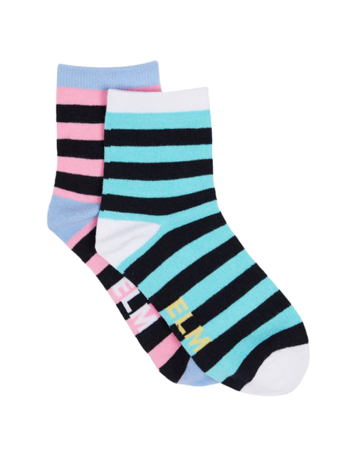 Ankle Socks 2pk - Eden Stripe
