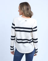 Allegra Long Sleeve Tee - Vintage White