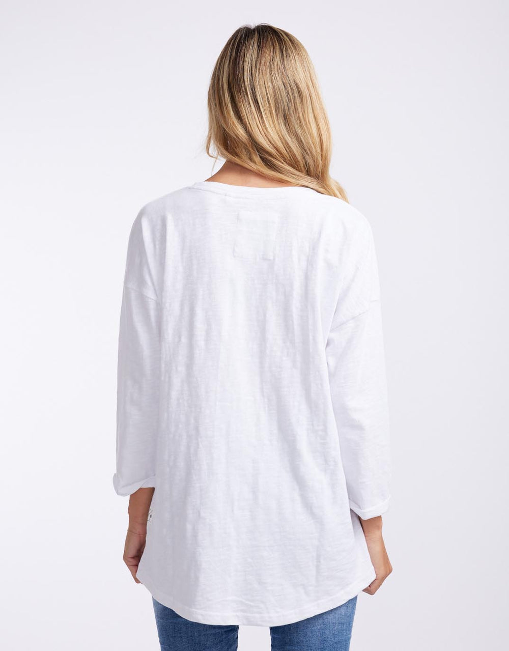 elm-annie-3-4-sleeve-tee-white-womens-clothing