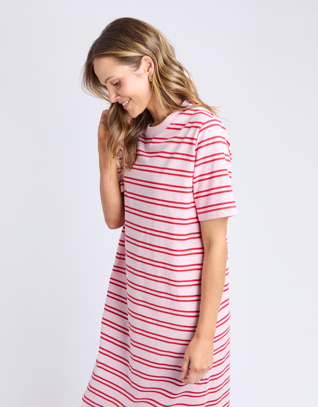 elm-bon-bon-dress-red-and-pink-stripe-womens-clothing