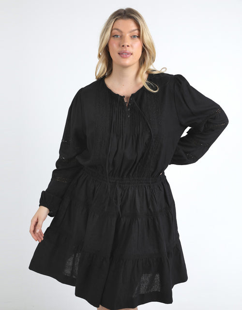 elm-bonnie-dress-black-womens-clothing