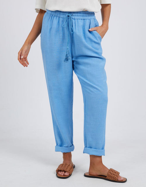 Elm - Clem Relaxed Pant - Azure Blue - White & Co Living Pants