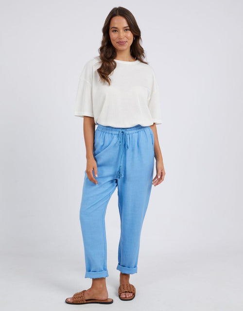Elm - Clem Relaxed Pant - Azure Blue - White & Co Living Pants
