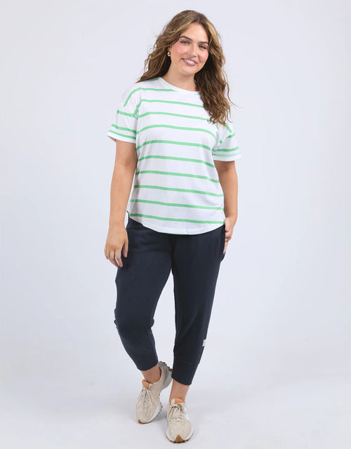 elm-halli-tee-white-spring-green-stripe-womens-clothing