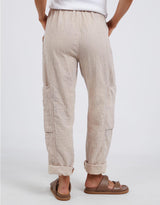 Elm - Luca Cargo Pant - Oatmeal - White & Co Living Pants