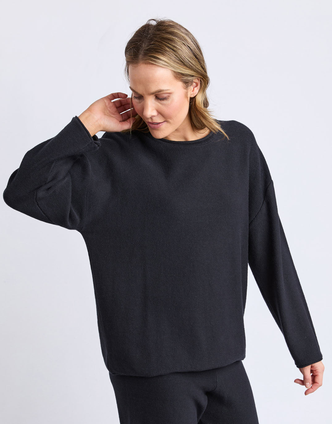 elm-marley-knit-black-womens-clothing