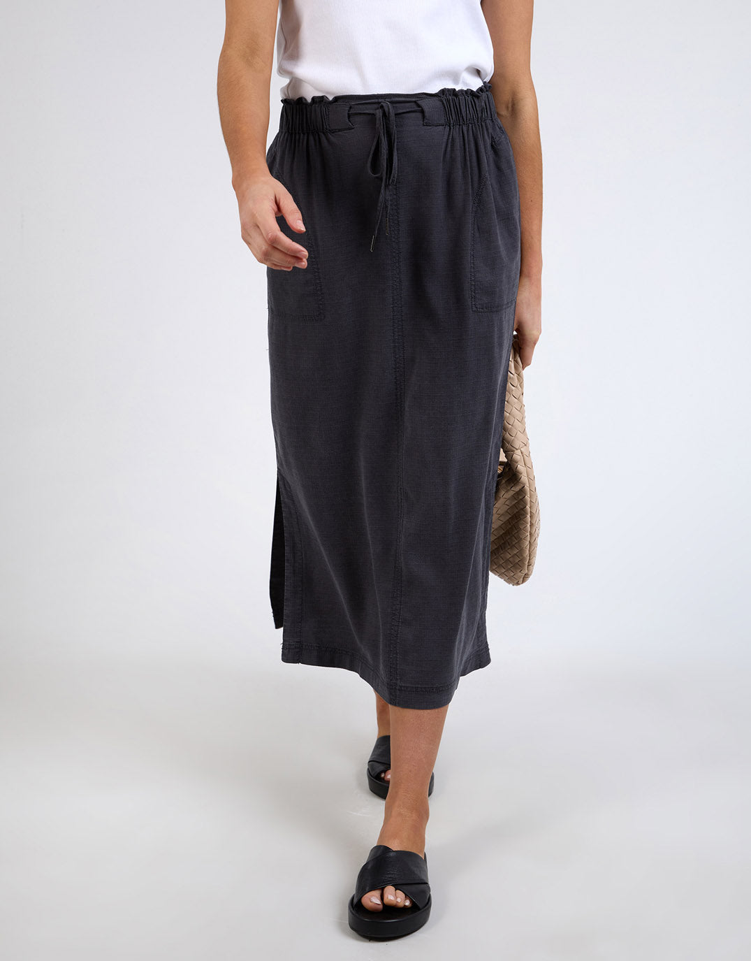 elm-mila-utility-skirt-washed-black-womens-clothing