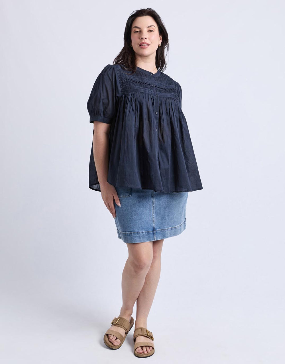 elm-monty-short-sleeve-shirt-navy-womens-clothing