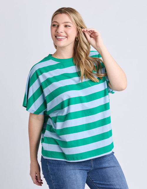 elm-poet-tee-green-blue-stripe-womens-clothing