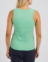 White & Co. | Elm Clothing | Rib Crew Tank - Meadow | Women's Tank Top