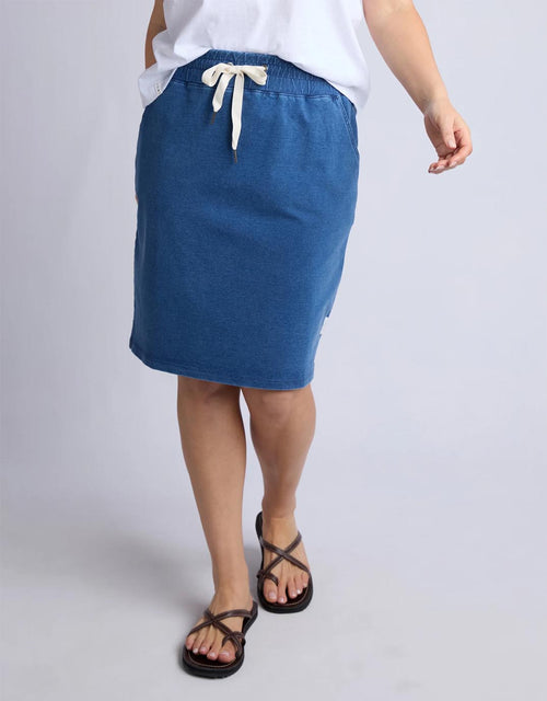 Rickety Skirt - Blue Denim Look