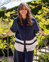 Scarlet Shirt - Navy Stripe