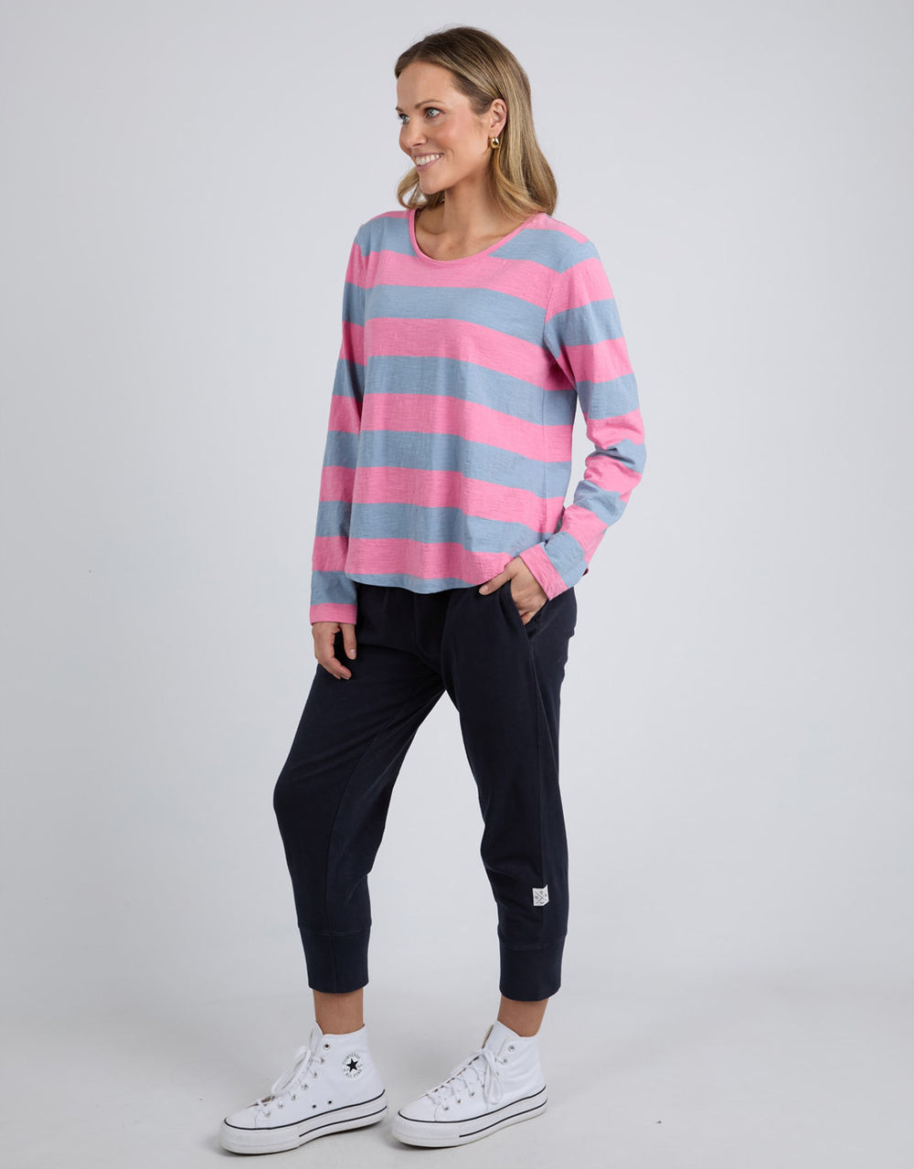 elm-spritz-stripe-long-sleeve-tee-geranium-pink-steel-blue-stripe-womens-clothing