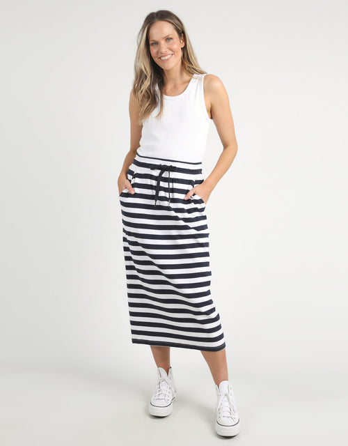 elm-sunset-stripe-skirt-navy-womens-clothing