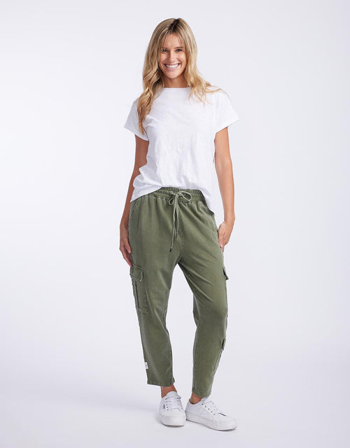 Elm - Suri Cargo Pant - Khaki - White & Co Living Pants