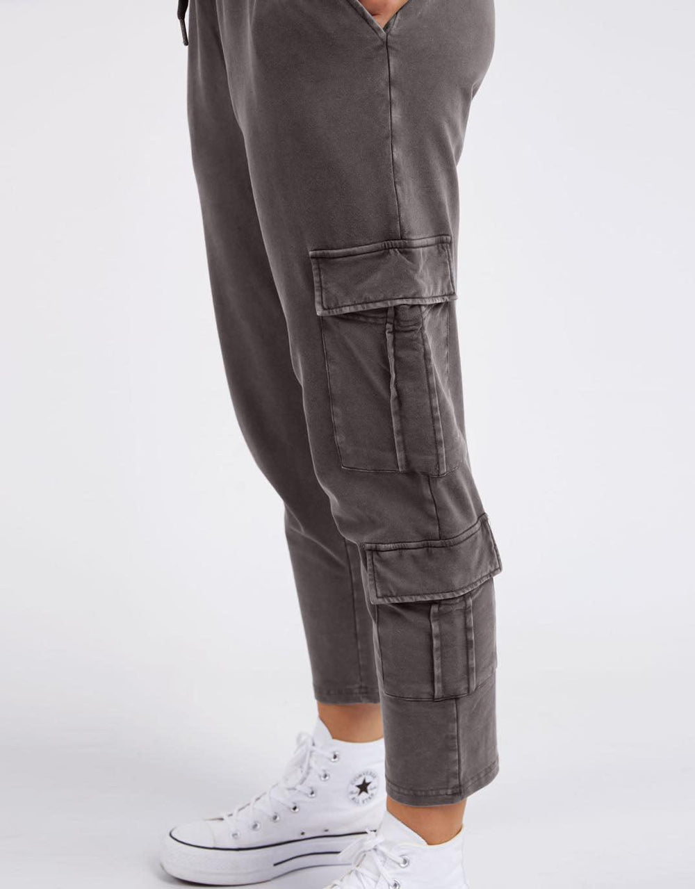 Elm - Suri Cargo Pant - Washed Black - White & Co Living Pants