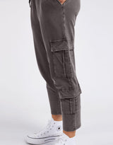 Elm - Suri Cargo Pant - Washed Black - White & Co Living Pants