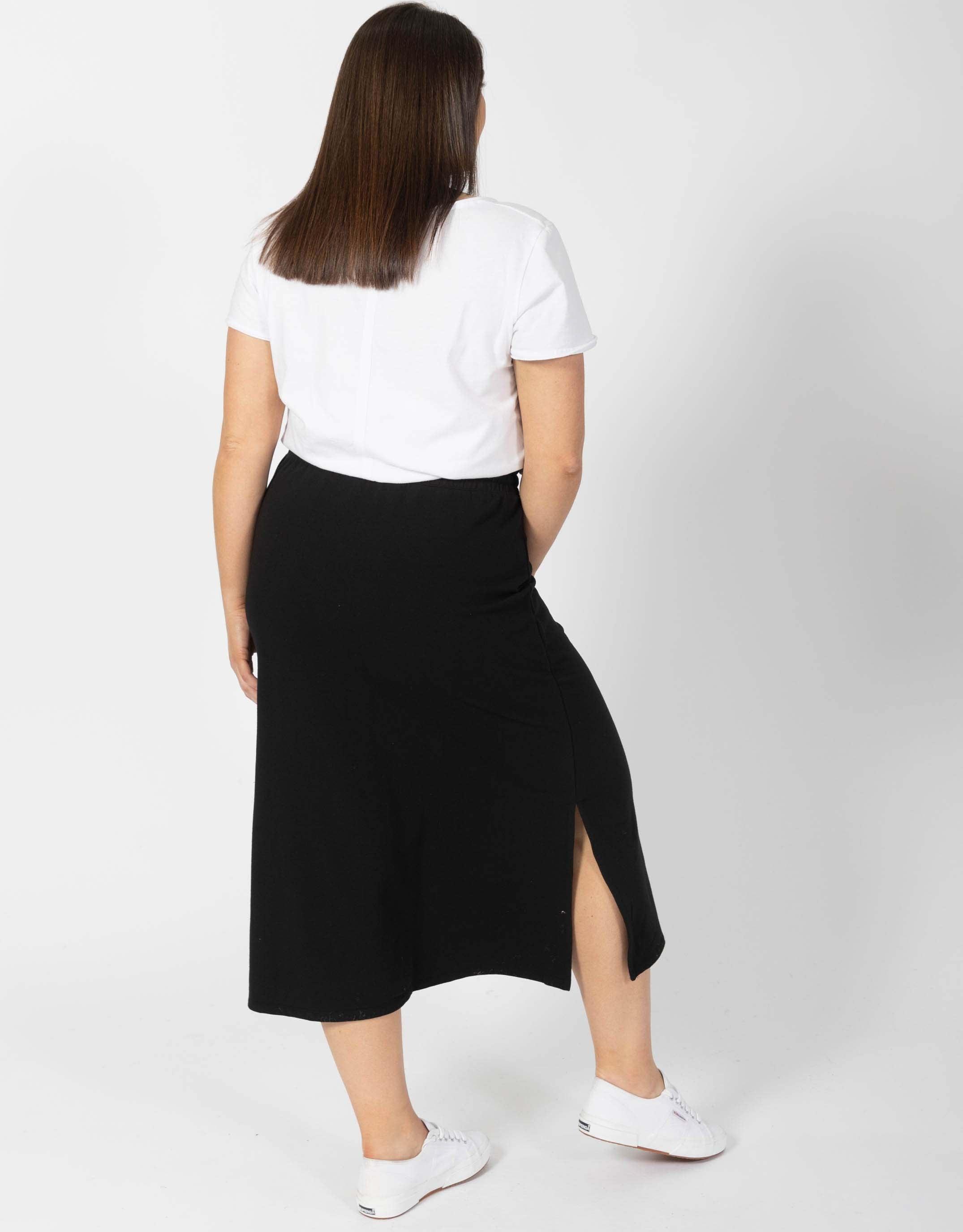 Elm - Travel Skirt - Black - paulaglazebrook Skirts