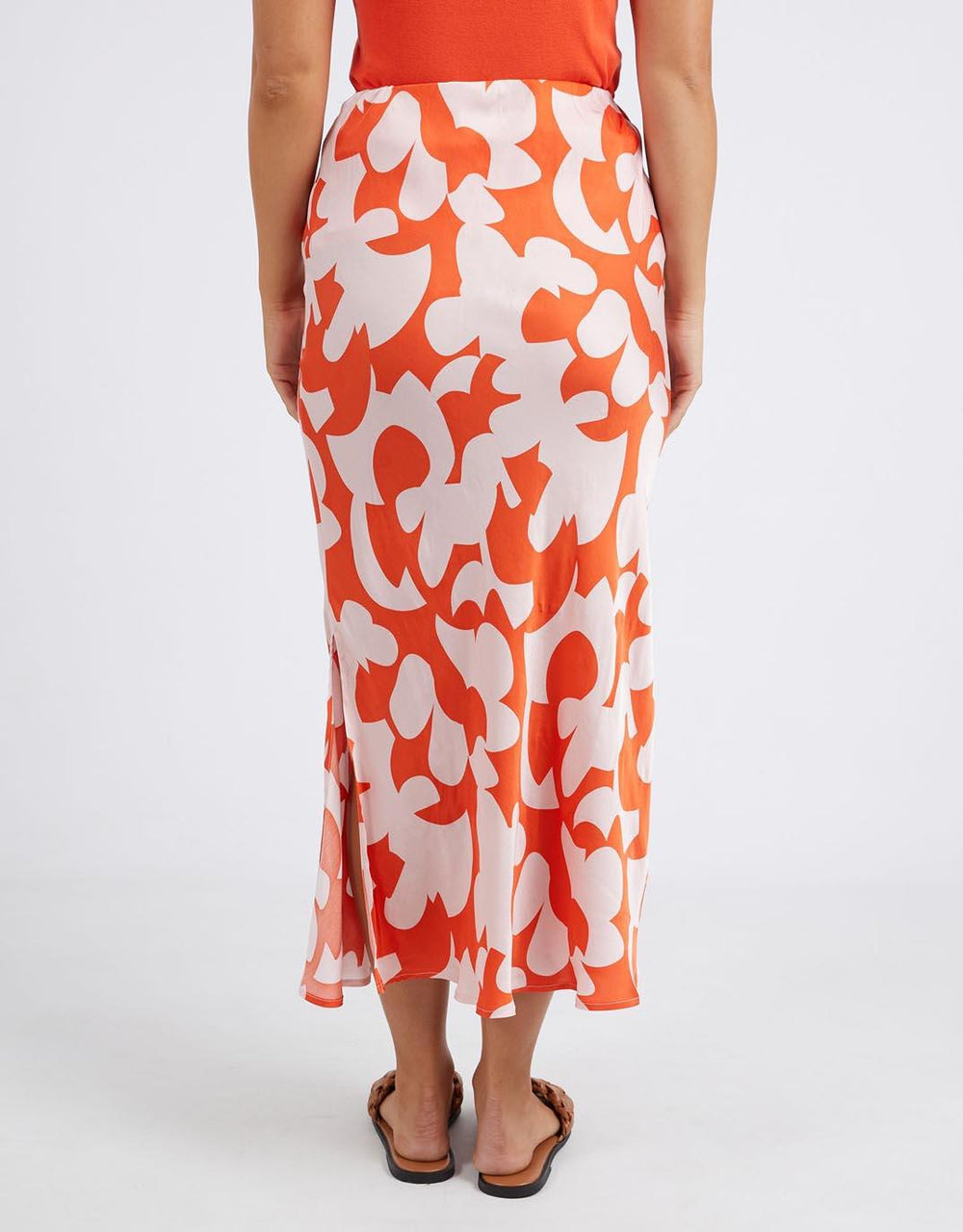Foxwood - Calypso Skirt - Orange Print - paulaglazebrook Skirts