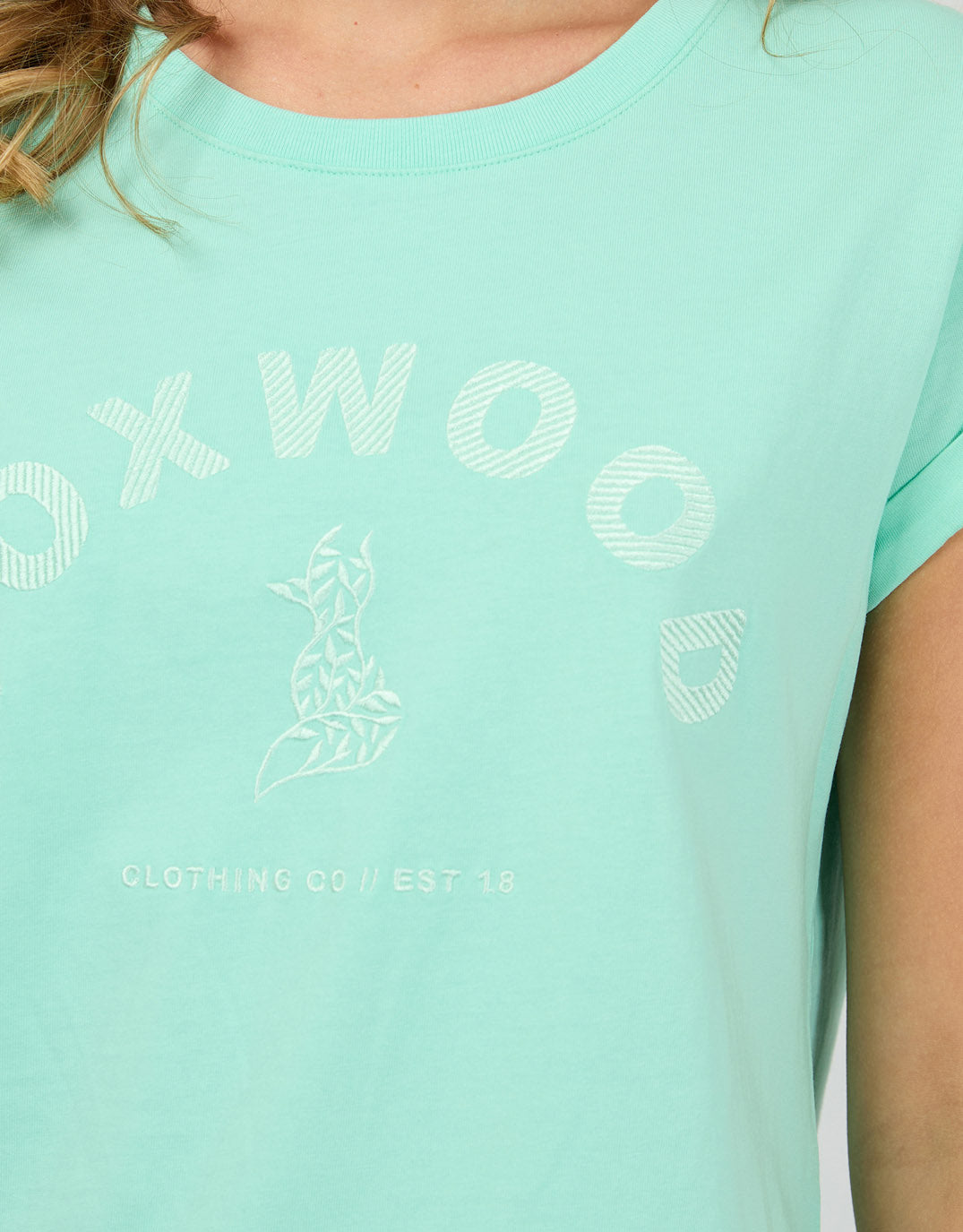 foxwood-effortless-tee-neon-mint-womens-clothing