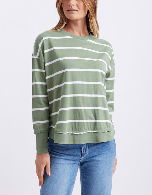 foxwood-farrah-stripe-long-sleeve-sage-white-stripe-womens-clothing