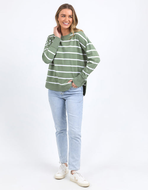 foxwood-farrah-stripe-long-sleeve-sage-white-stripe-womens-clothing