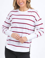 foxwood-farrah-stripe-long-sleeve-white-beetroot-red-stripe-womens-clothing