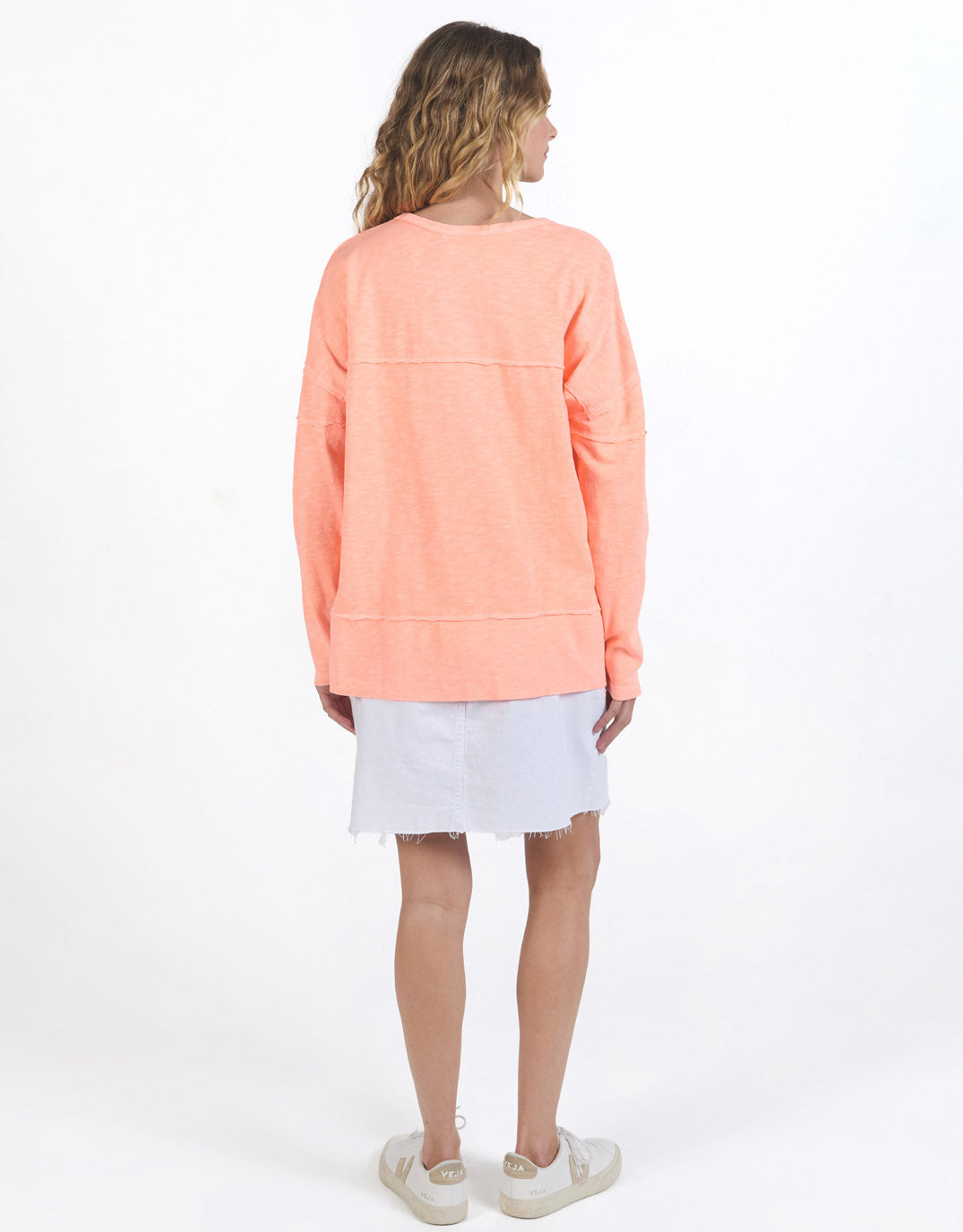 foxwood-jayne-throw-on-top-neon-peach-womens-clothing