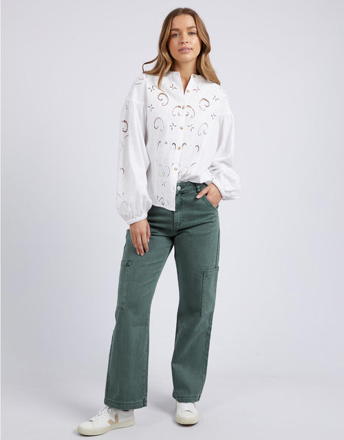 Foxwood - Marlow Blouse - Egret - White & Co Living Tops