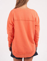 foxwood-medalion-crew-peach-womens-clothing