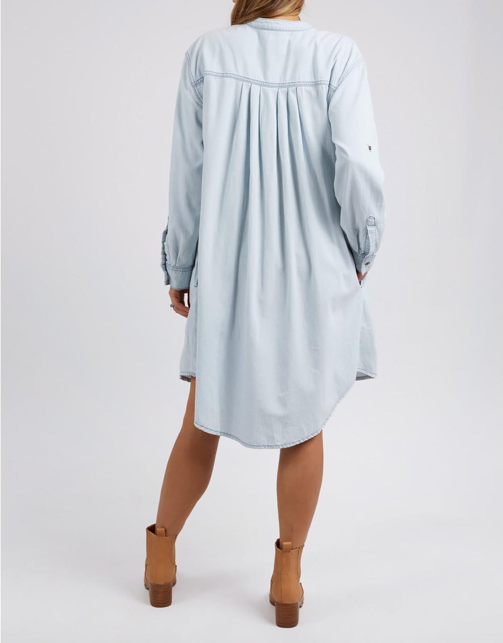 Foxwood - Micha Dress - Light Blue Denim - White & Co Living Dresses