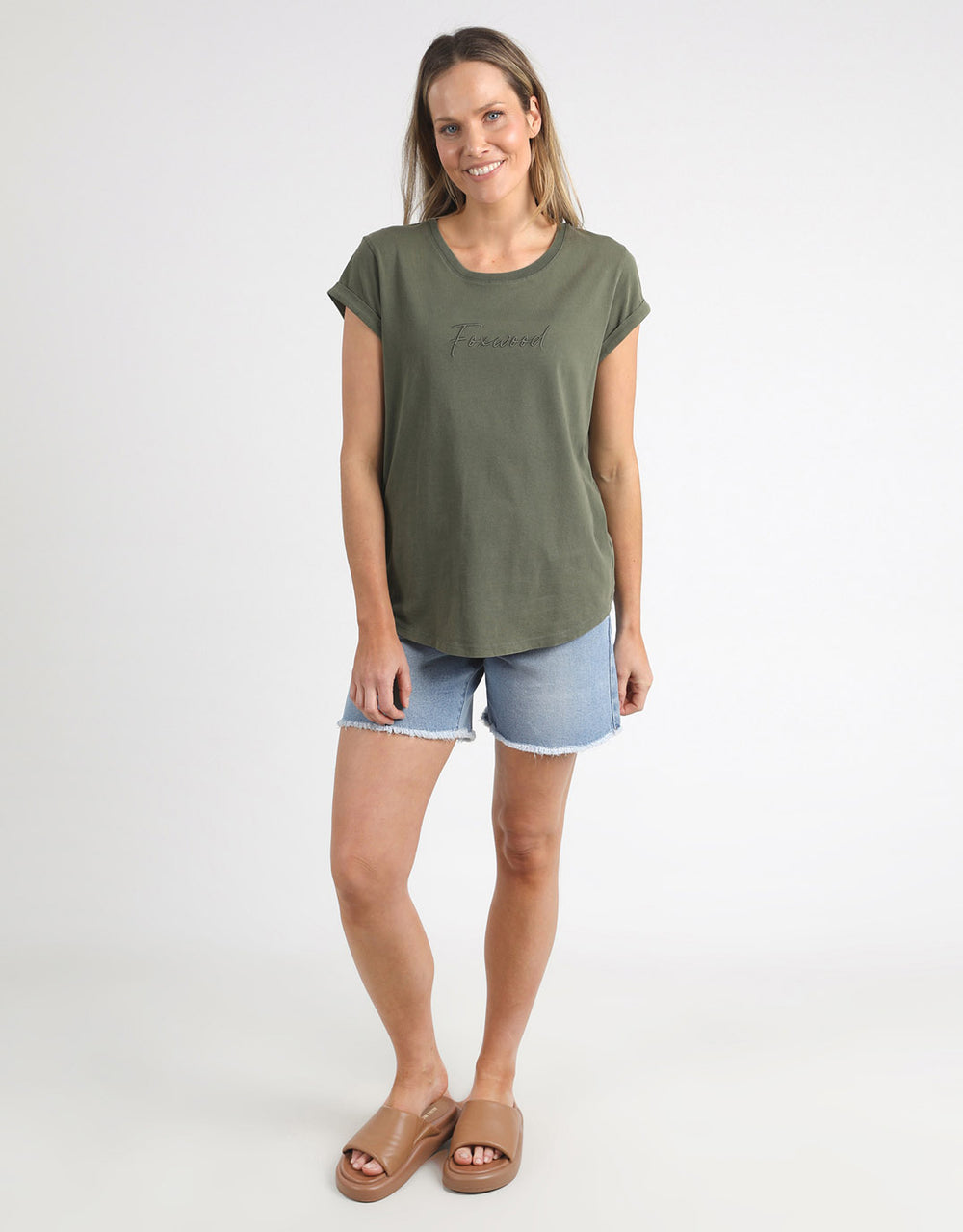 foxwood-signature-tee-khaki-womens-clothing