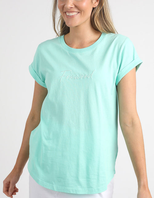 foxwood-signature-tee-neon-mint-womens-clothing