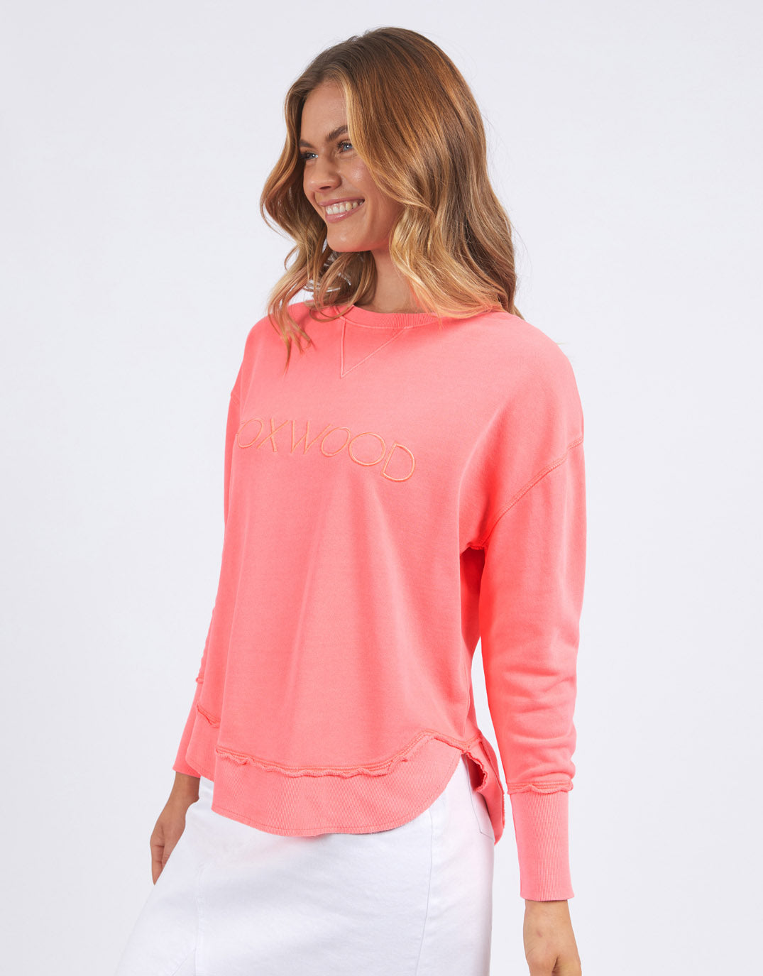 foxwood-simplified-crew-neon-pink-womens-clothing