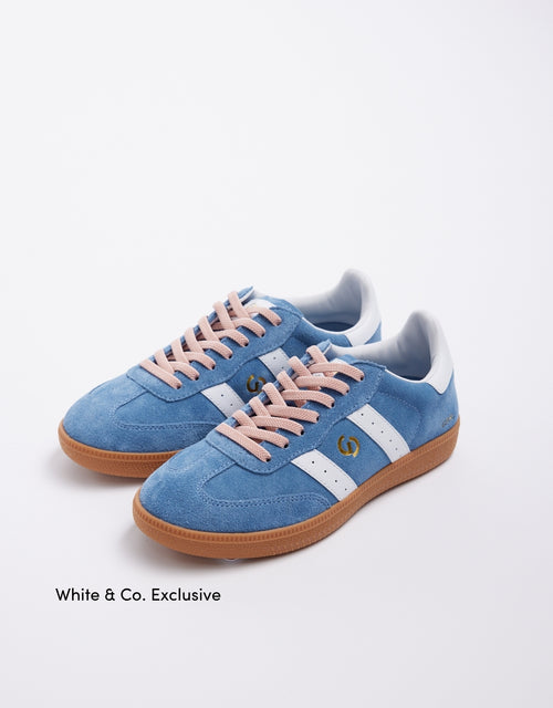 Parallel Suede Sneakers - Denim/Pink