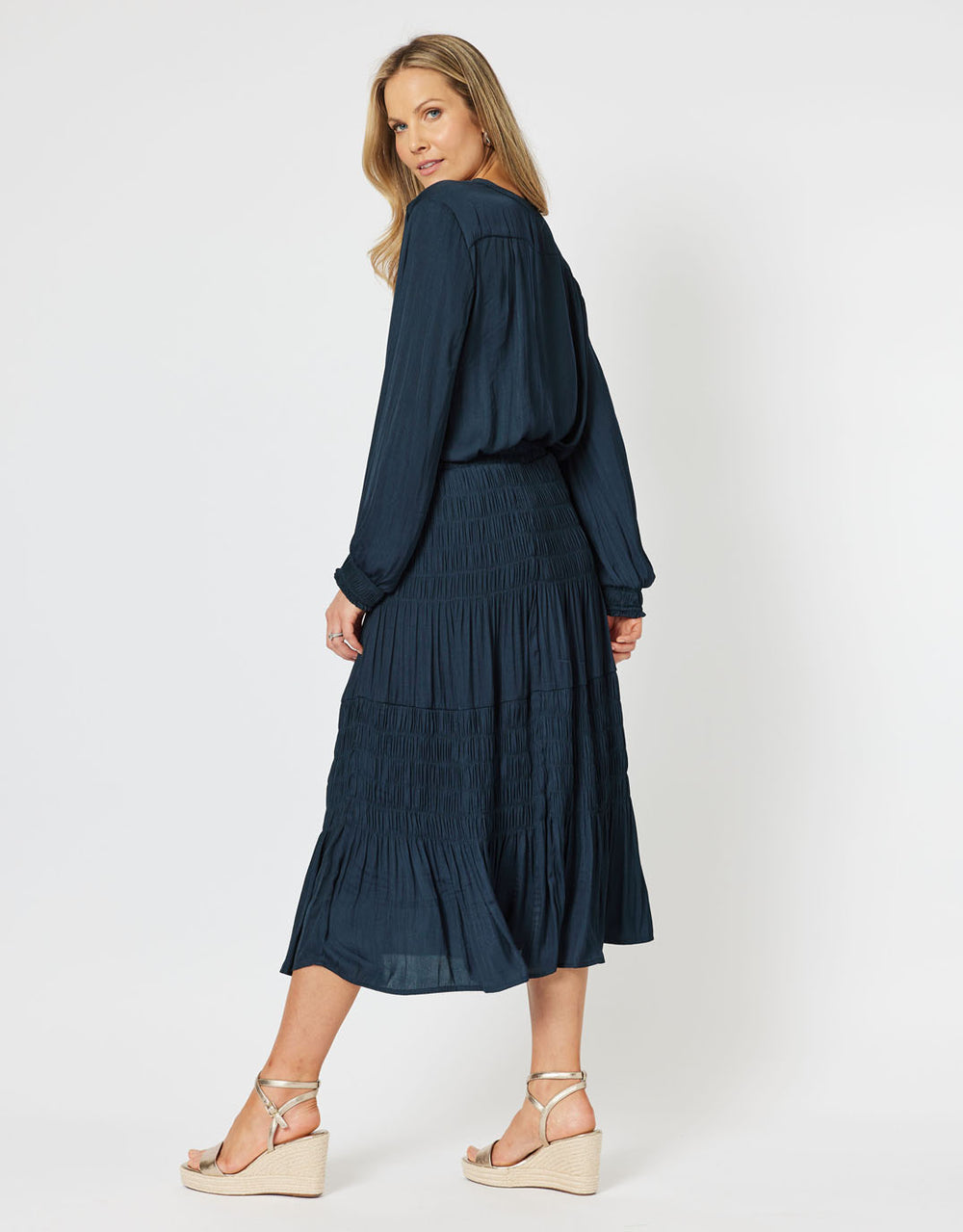 hammock-and-vine-luxe-shirred-skirt-navy-womens-clothing