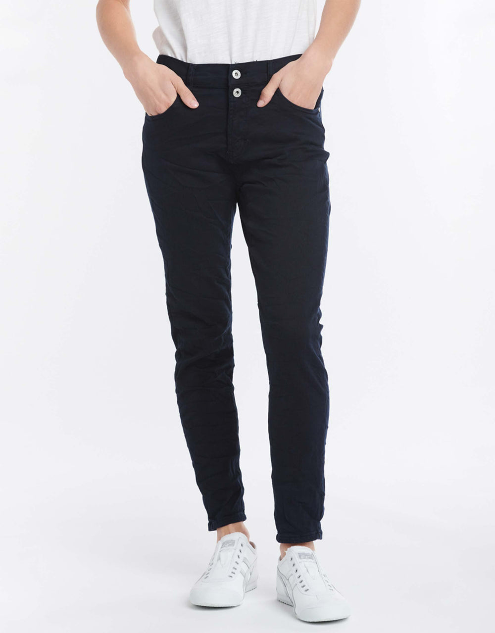 Italian Star - Emma Stretch Jean - Navy - paulaglazebrook Jeans