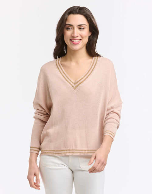 Lurex College Knit - Cipria Pink