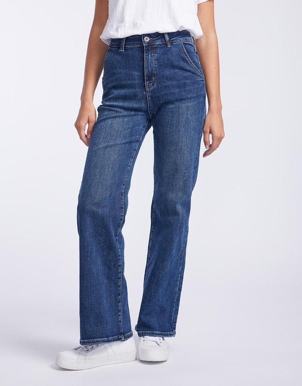Buy Stretch Mom Jeans - White Country Denim for Sale Online Australia |  White & Co.