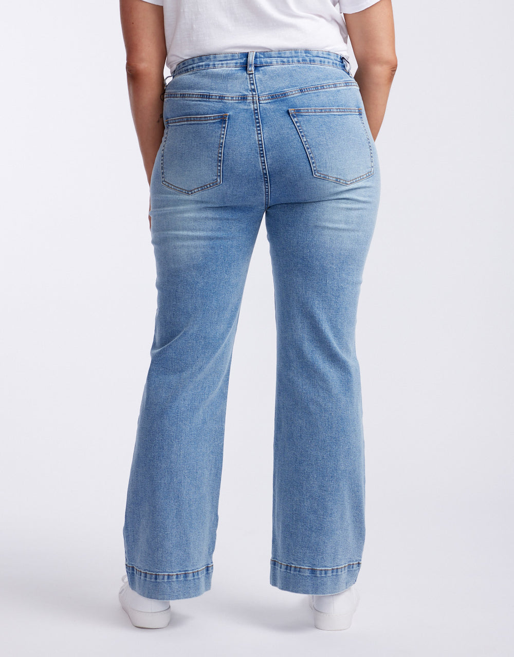 Jayne Wide Leg Jean - Vintage Blue