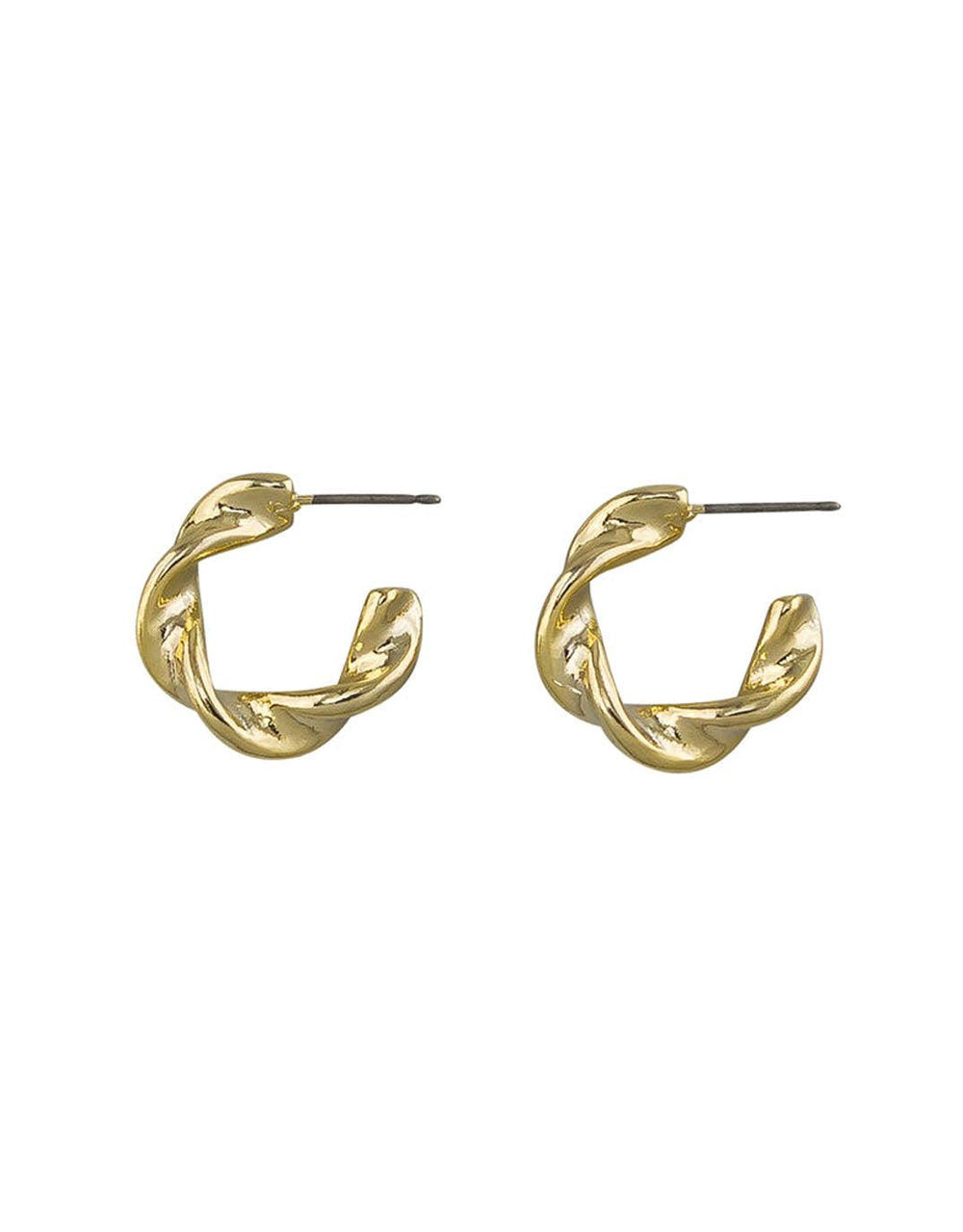 Jolie & Deen - Chiara Small Hoops - Gold - White & Co Living Accessories