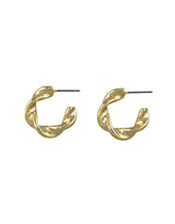 Jolie & Deen - Chiara Small Hoops - Gold - paulaglazebrook Accessories