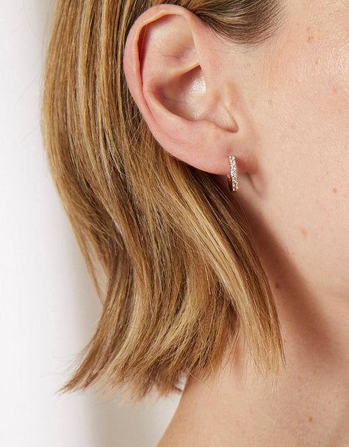 jolie-and-deen-small-crystal-hoops-silver-earrings