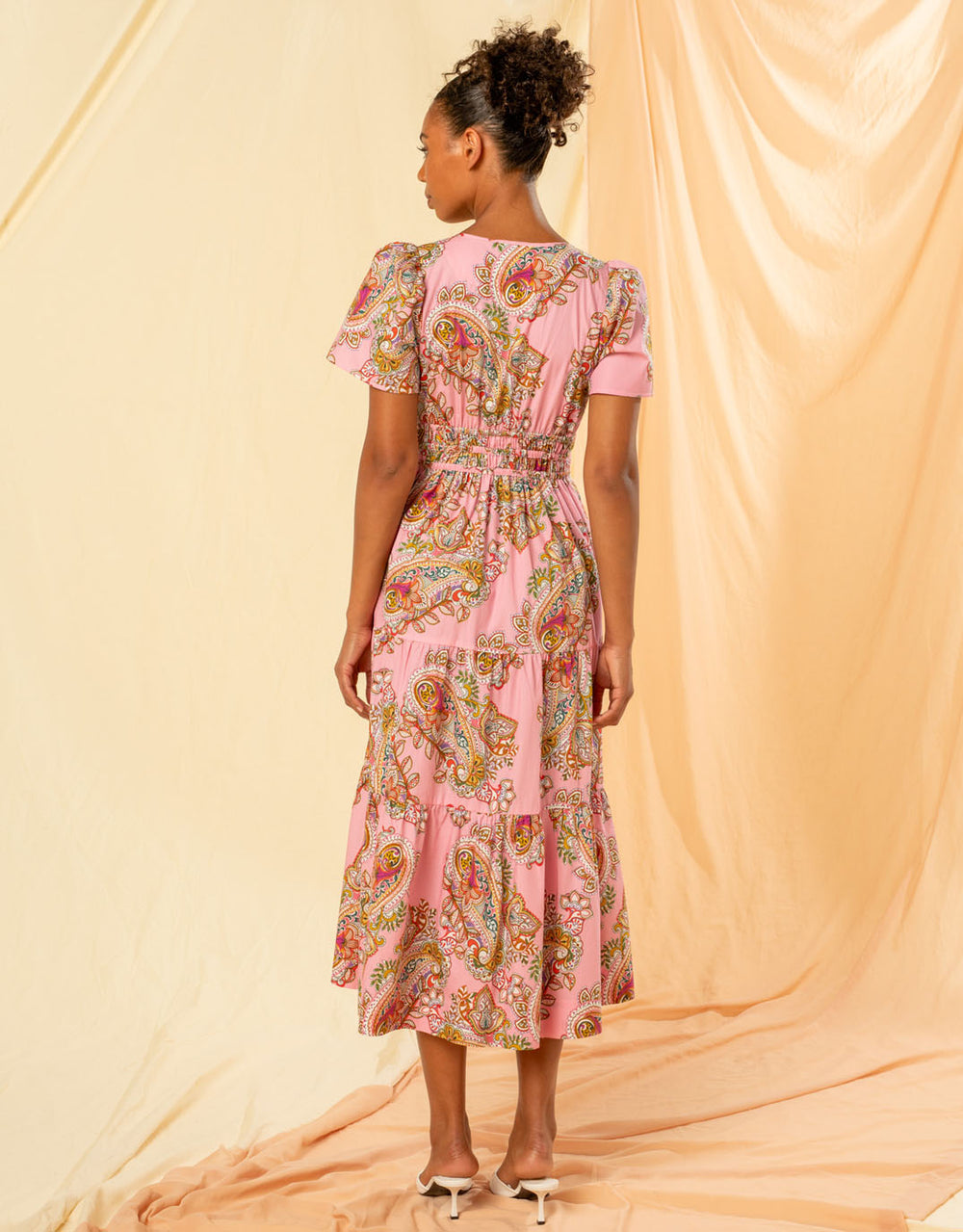 Sally Dress - Rosa Paisley