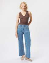 Freya Scallop Jean - 70's Blue