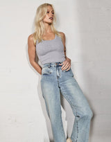 Kireina - Freya Wide Leg Jeans - Sun Bleached - White & Co Living Jeans
