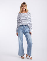 Kireina - Freya Wide Leg Jeans - Sun Bleached - White & Co Living Jeans