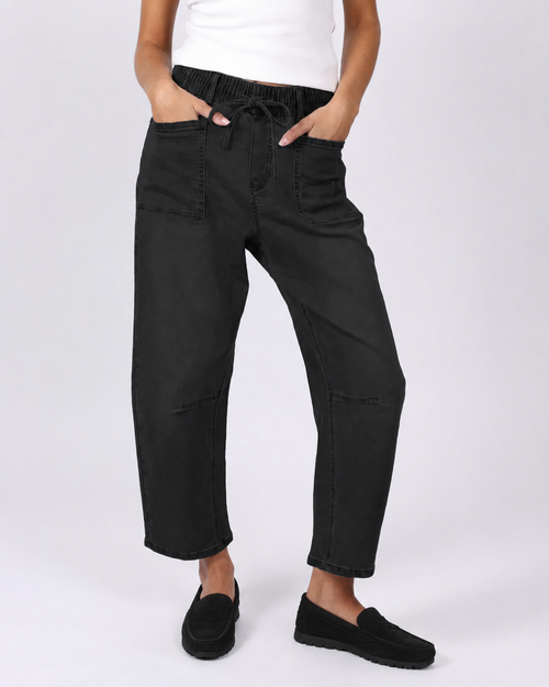 Leo Barrel Jeans - Black