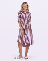 leoni-chelsey-stripe-dress-choc-stripe-womens-clothing